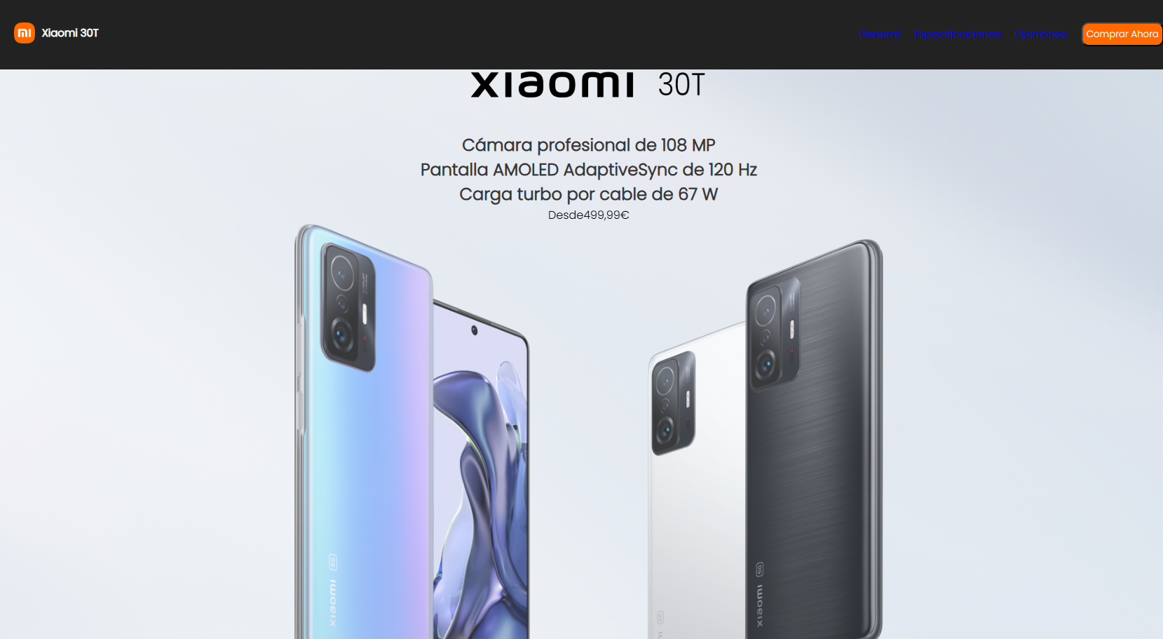 page xiaomi 30T